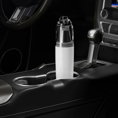 Mini Portable Wireless Car Vacuum Cleaner – Plastic Filter (Black) - wevelnit