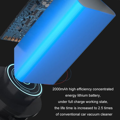 Portable Handheld USB Charging Car Vacuum Cleaner, Color: Wireless Black - wevelnit
