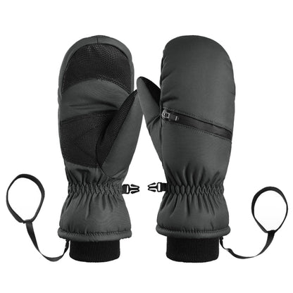 Winter Padded Ski Gloves Outdoor Windproof Warm Sports Gloves Size: S - wevelnit