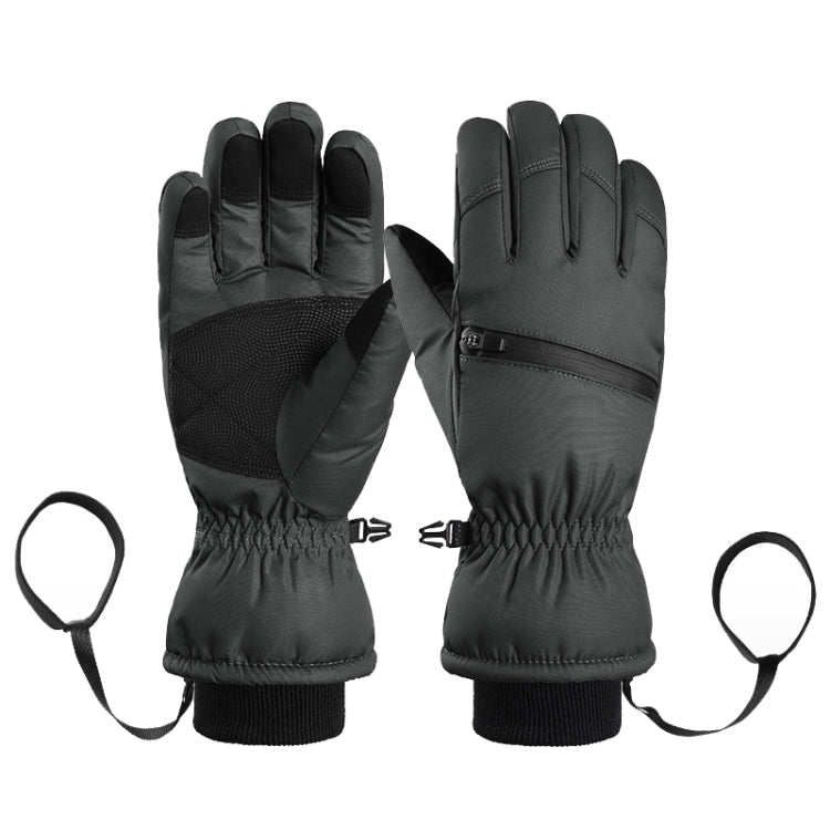 Winter Padded Ski Finger Gloves Outdoor Windproof Warm Sports Gloves Size: S - wevelnit