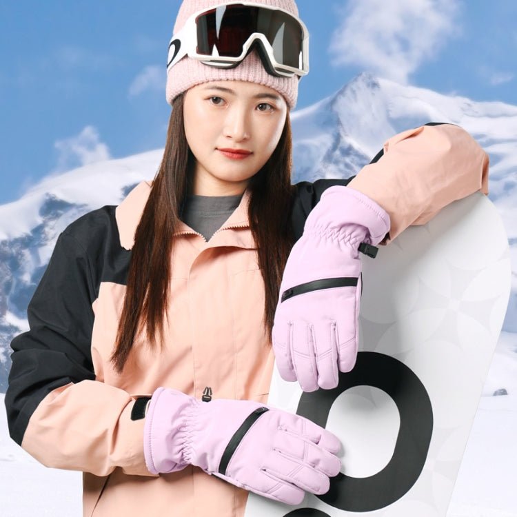 Winter Padded Ski Finger Gloves Outdoor Windproof Warm Sports Gloves Size: S - wevelnit