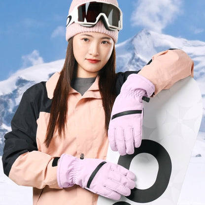 Winter Padded Ski Finger Gloves Outdoor Windproof Warm Sports Gloves Size: S - wevelnit