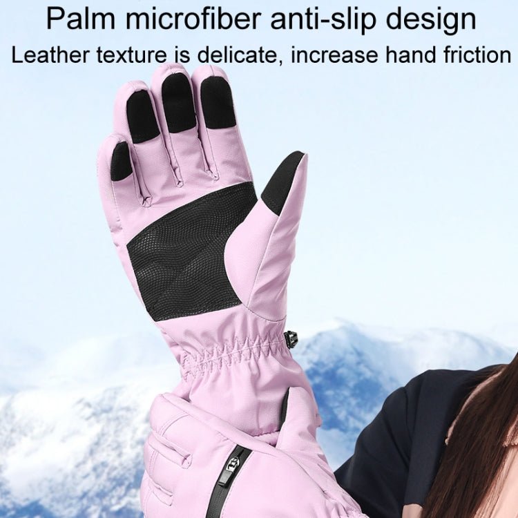 Winter Padded Ski Finger Gloves Outdoor Windproof Warm Sports Gloves Size: S - wevelnit