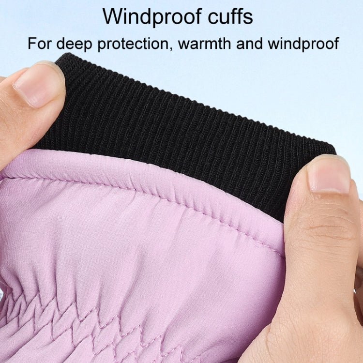 Winter Padded Ski Finger Gloves Outdoor Windproof Warm Sports Gloves Size: S - wevelnit