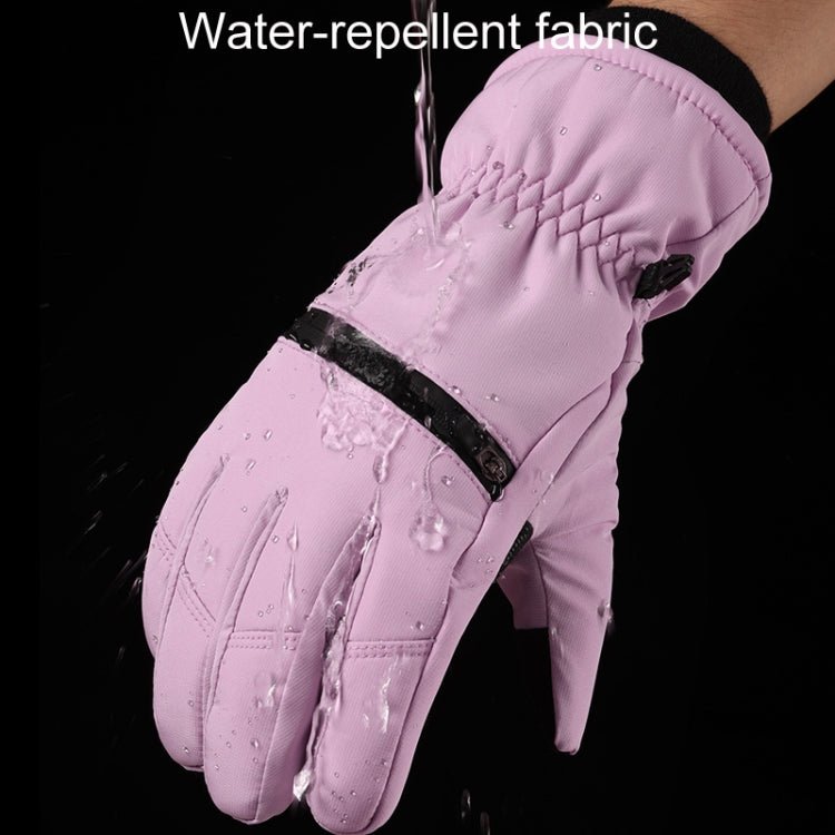 Winter Padded Ski Finger Gloves Outdoor Windproof Warm Sports Gloves Size: S - wevelnit