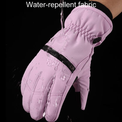 Winter Padded Ski Finger Gloves Outdoor Windproof Warm Sports Gloves Size: S - wevelnit