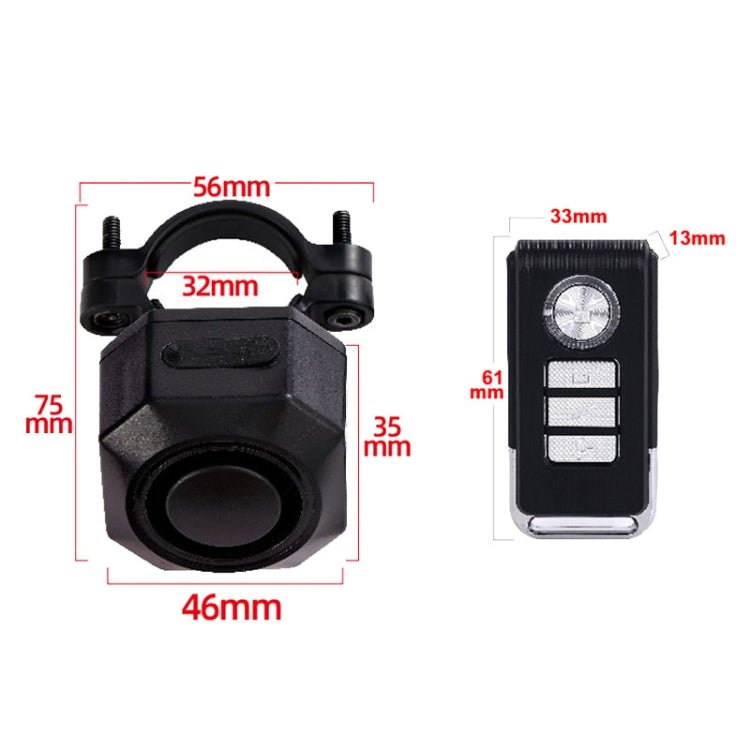 SF32R+03C Electric Motorcycle / Bike Anti - theft Alarm Home Wiring Free Vibration Alarm - wevelnit
