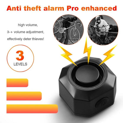 SF32R+03C Electric Motorcycle / Bike Anti - theft Alarm Home Wiring Free Vibration Alarm - wevelnit