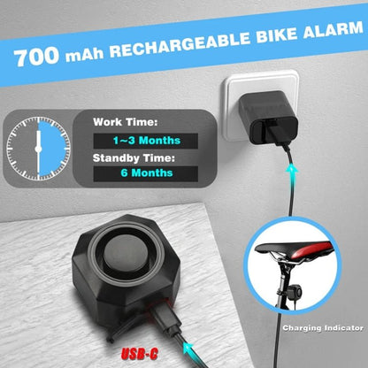 SF32R+03C Electric Motorcycle / Bike Anti - theft Alarm Home Wiring Free Vibration Alarm - wevelnit