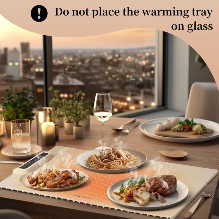 240W Electric Food Tray Warmer with Adjustable Temperature - wevelnit