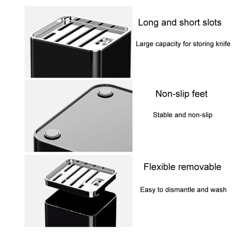 Kitchen Knife Organizer Household Cooking Knife Storage Rack(Black) - wevelnit
