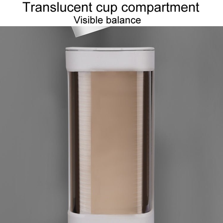 Household Disposable Cup Organizer Water Dispenser Dustproof Wall Mounted Shelf, Style: Single Cylinder White - wevelnit