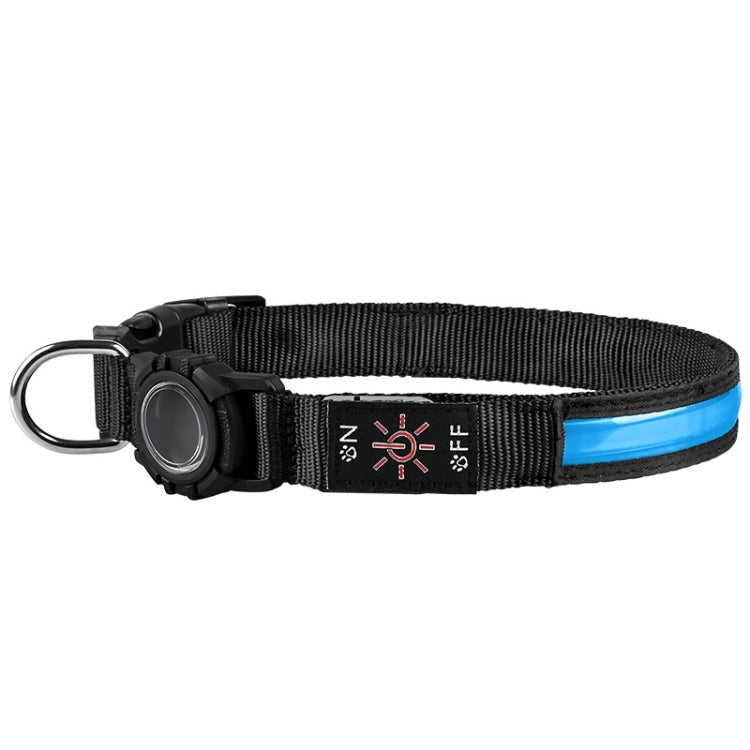LED Waterproof Dog Collar with AirTag Holder – Quick Release (S / M / L) - wevelnit
