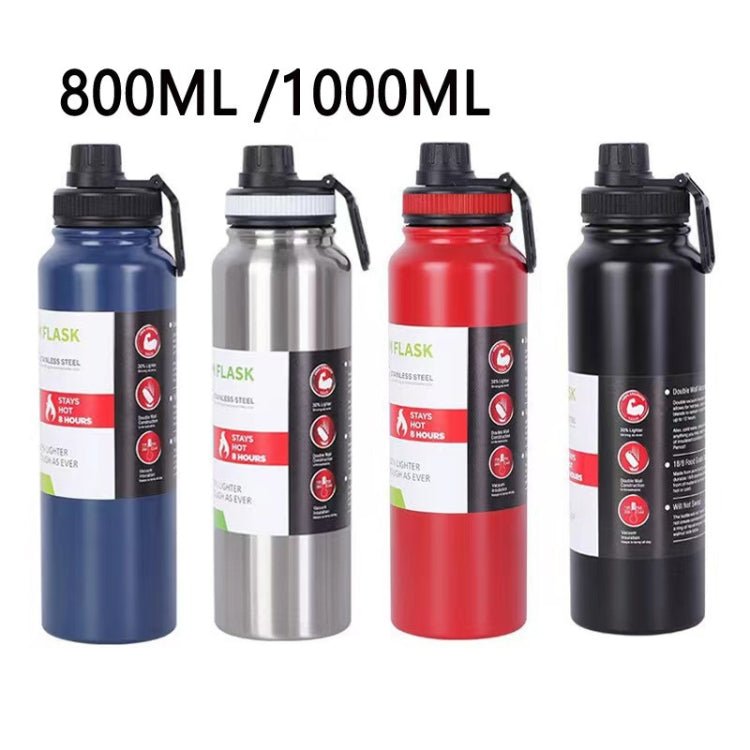 304 Stainless Steel Insulated Water Bottle – 800ml Outdoor Sports Kettle (Blue) - wevelnit