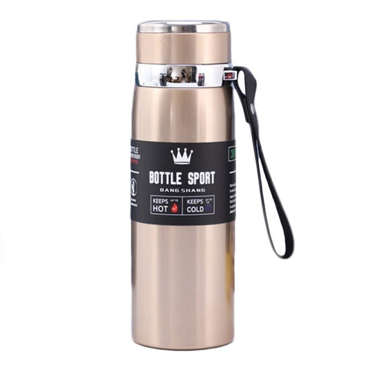 800mL 316 Stainless Steel Insulated Thermos Mug – Large Capacity (Gold) - wevelnit
