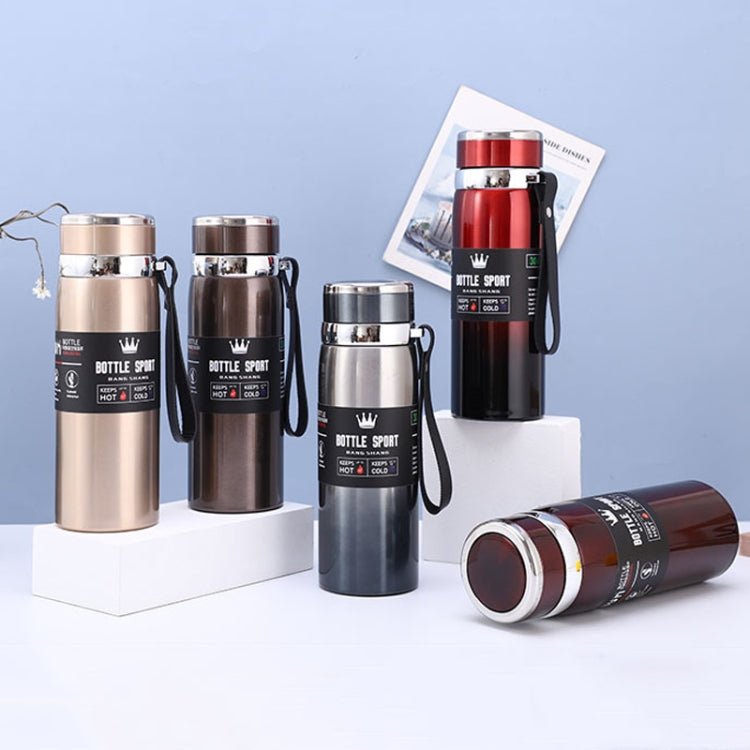 1000ml 316 Stainless Steel Vacuum Insulated Mug – Coffee Color - wevelnit