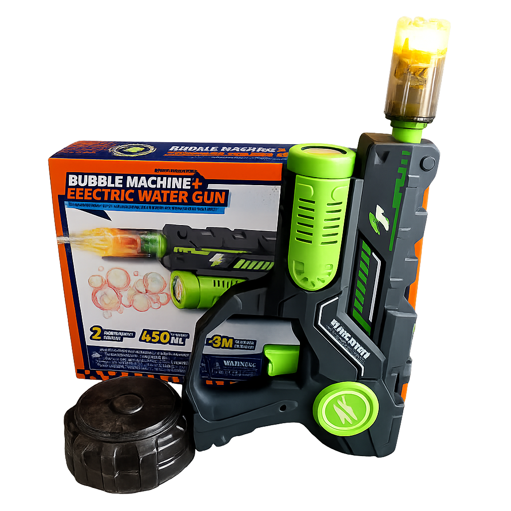 2-in-1 Elektrisch Waterpistool & Bellenblaasmachine