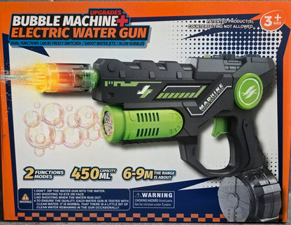 2-in-1 Elektrisch Waterpistool & Bellenblaasmachine