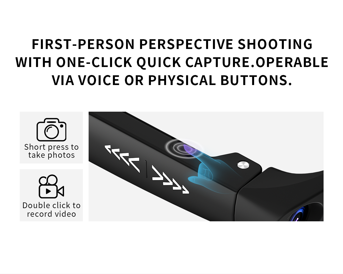 Wevelnit CY03 AI Camera Glasses – 8MP, Open-Ear Audio and AI Assistant
