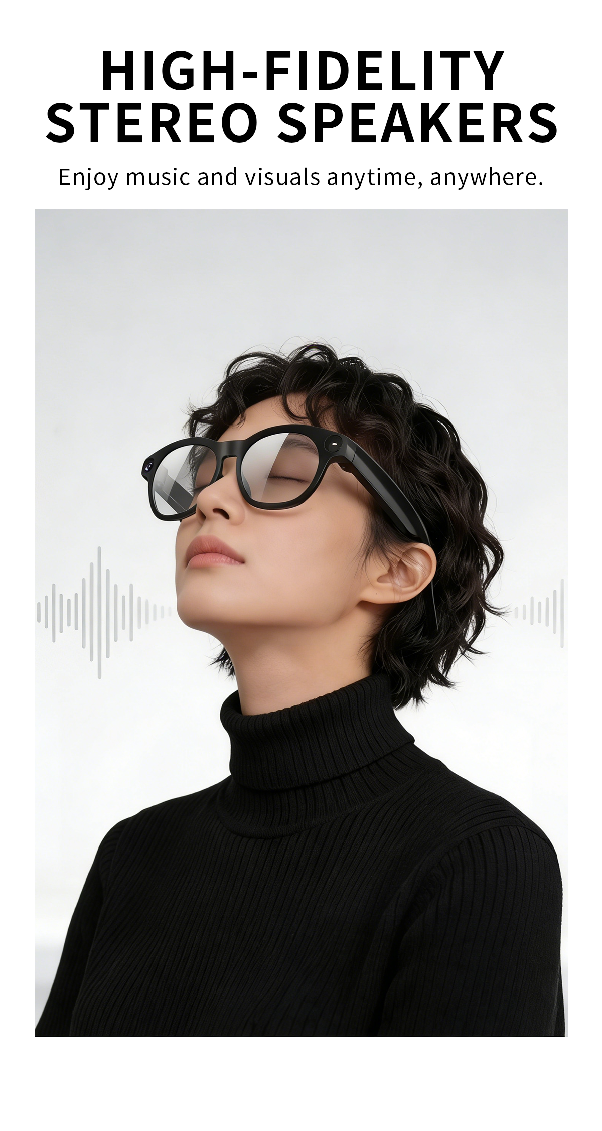 Wevelnit CY03 AI Camera Glasses – 8MP, Open-Ear Audio and AI Assistant