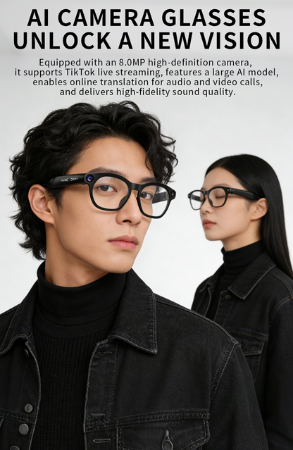Wevelnit CY03 AI Camera Glasses – 8MP, Open-Ear Audio and AI Assistant