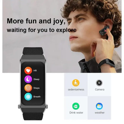 A8 Smartwatch met ingebouwde Bluetooth-oordopjes – 2-in-1