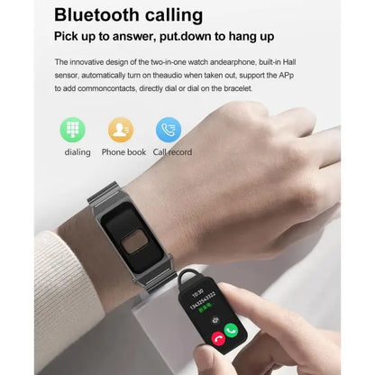 A8 Smartwatch met ingebouwde Bluetooth-oordopjes – 2-in-1
