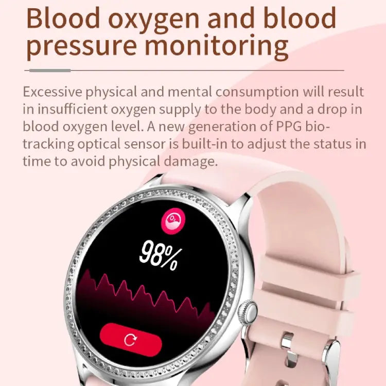 AK35 Smartwatch 1,32 inch – Hartslag, SpO2 en Slaapmeting