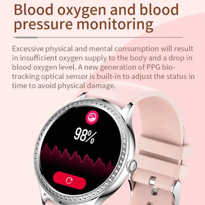 AK35 Smartwatch 1,32 inch – Hartslag, SpO2 en Slaapmeting