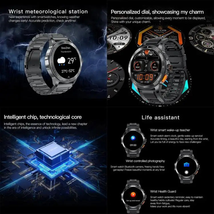 AK77 Smartwatch 1,43 inch AMOLED – Bluetooth bellen