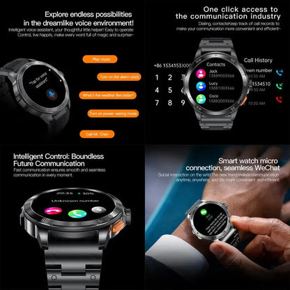 AK77 Smartwatch 1,43 inch AMOLED – Bluetooth bellen