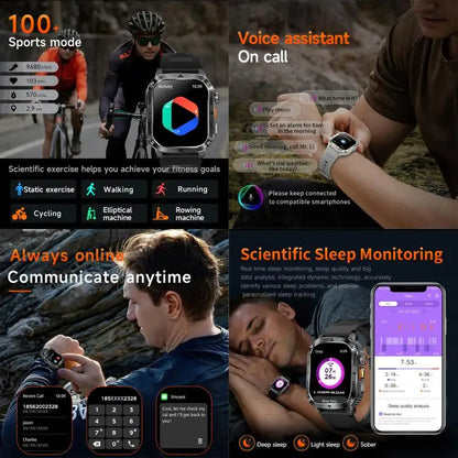 AK80 Smartwatch 2,01 inch – Bluetooth bellen en hartslagmeting