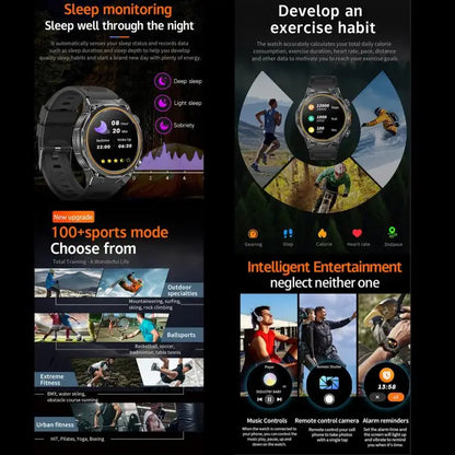 AK81 Smartwatch 1,46 inch – Bluetooth bellen, metalen kast
