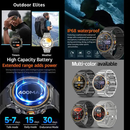 AK81 Smartwatch 1,46 inch – Bluetooth bellen, metalen kast