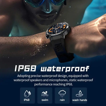AK82 Smartwatch 1,8 inch – groot scherm en Bluetooth bellen