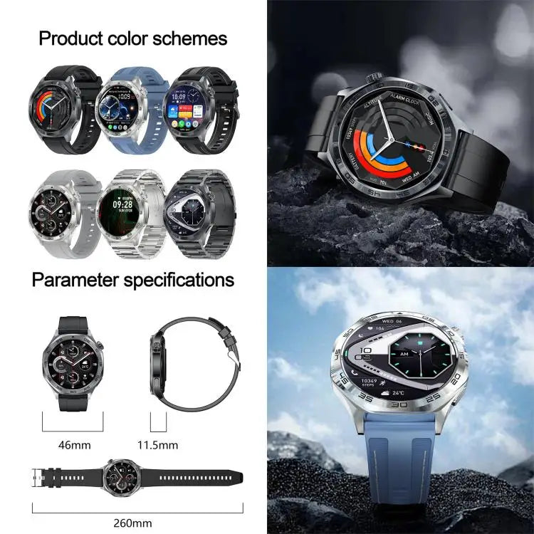 AK83 Smartwatch 1,46 inch – Bluetooth bellen en hartslagmeting