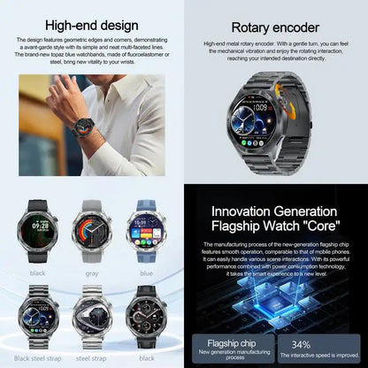 AK83 Smartwatch 1,46 inch – Bluetooth bellen en hartslagmeting