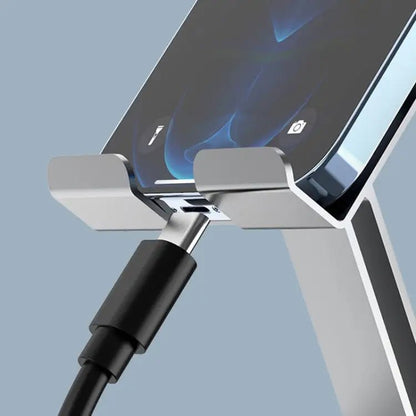 All - Metal 360° Rotating Foldable Phone & Tablet Stand – Purple / Grey - wevelnit
