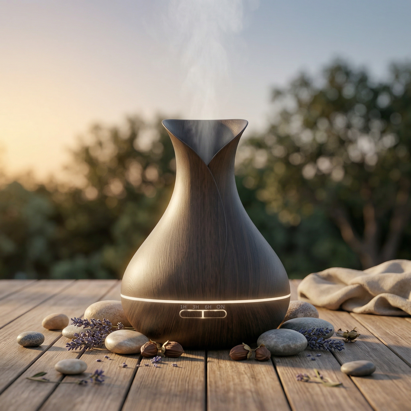 Vitality Pro Diffuser - Donker Hout - wevelnit