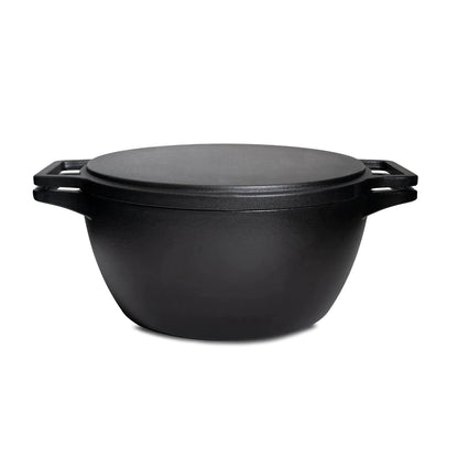 CrushGrind KIM_BO 4-in-1 Gietijzeren Dutch Oven - wevelnit