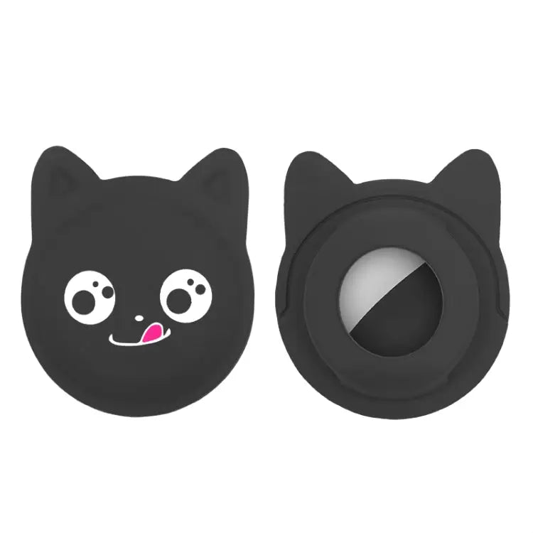 Cute Cartoon Pet Collar Anti - lost Tracker Silicone Case For AirTag, Naughty Smile - wevelnit