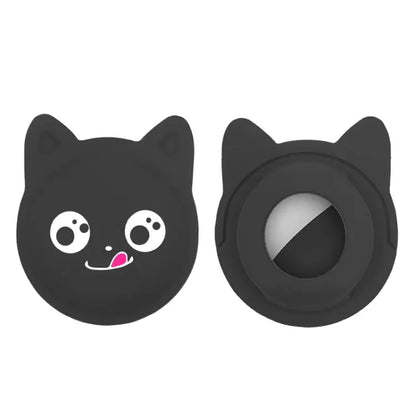 Cute Cartoon Pet Collar Anti - lost Tracker Silicone Case For AirTag, Naughty Smile - wevelnit