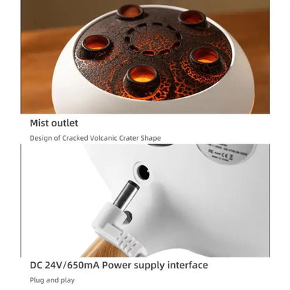 V80 Aroma Diffuser & Humidifier – LED & Remote (EU Plug) - wevelnit