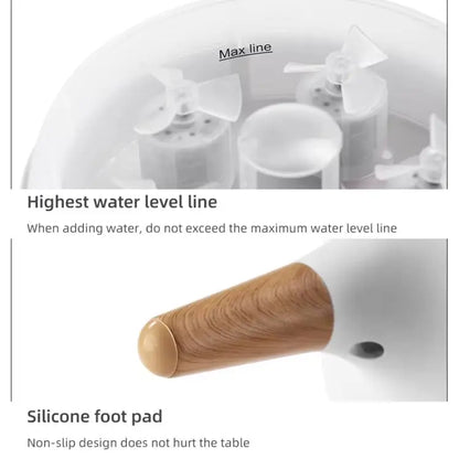 V80 Aroma Diffuser & Humidifier – LED & Remote (UK Plug) - wevelnit