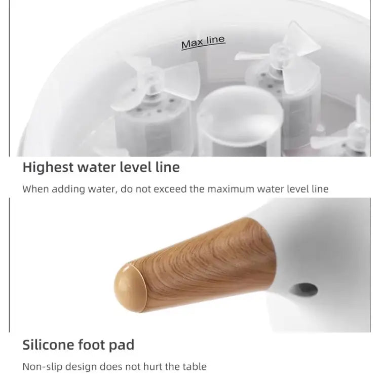 V80 Aroma Diffuser & Humidifier – LED & Remote (EU Plug) - wevelnit