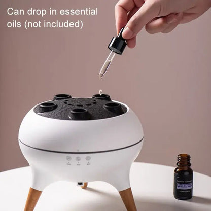 V80 Aroma Diffuser & Humidifier – LED & Remote (UK Plug) - wevelnit