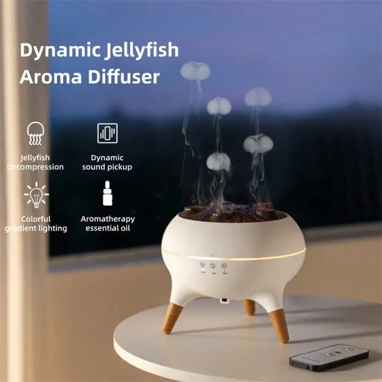 V80 Aroma Diffuser & Humidifier – LED & Remote (UK Plug) - wevelnit