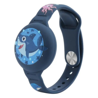 For Airtag Cartoon Watch Strap Locator Silicone Protective Cover Anti - lost Device Case - wevelnit