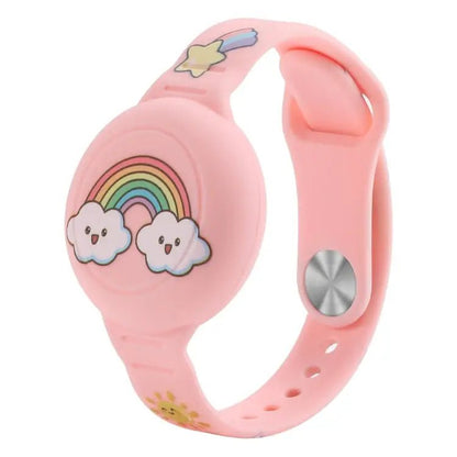 For Airtag Cartoon Watch Strap Locator Silicone Protective Cover Anti - lost Device Case - wevelnit