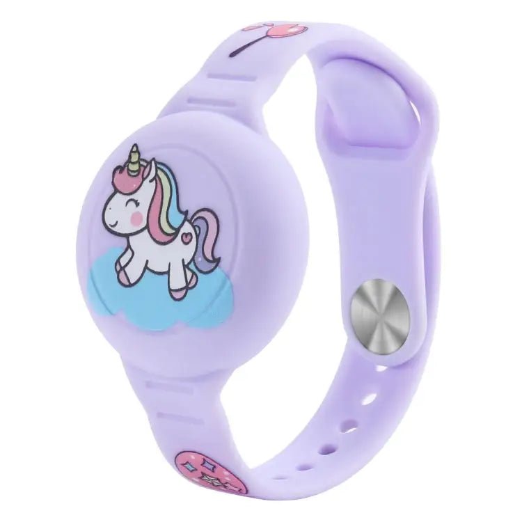 For Airtag Cartoon Watch Strap Locator Silicone Protective Cover Anti - lost Device Case - wevelnit